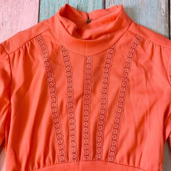 Vintage long sleeve maxi dress - Picture 5 of 11